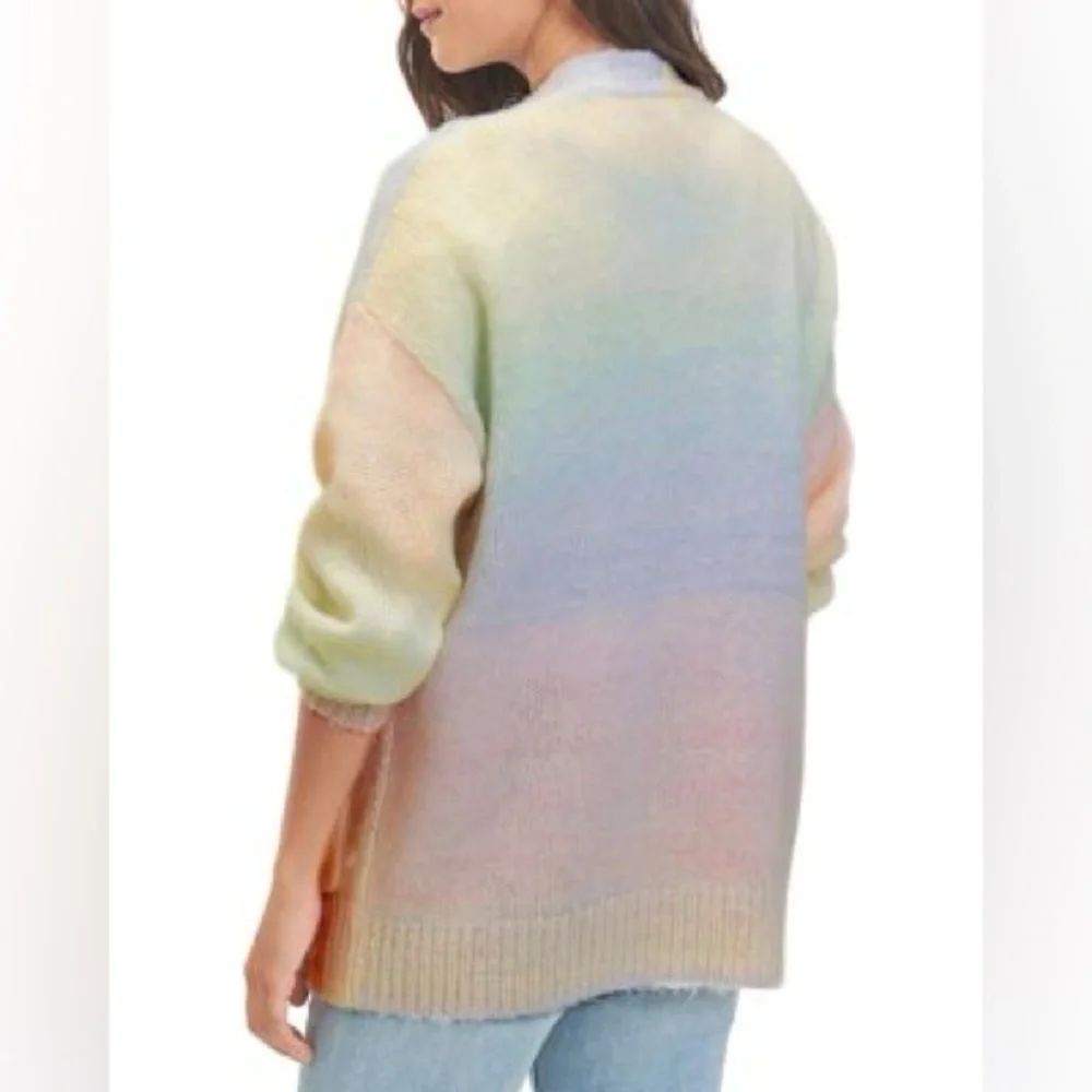 Splendid Eloise Rainbow Open Front Cardigan Pastel